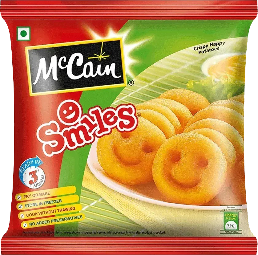 McCain Veg Frozen Smiles 415g MRP 365