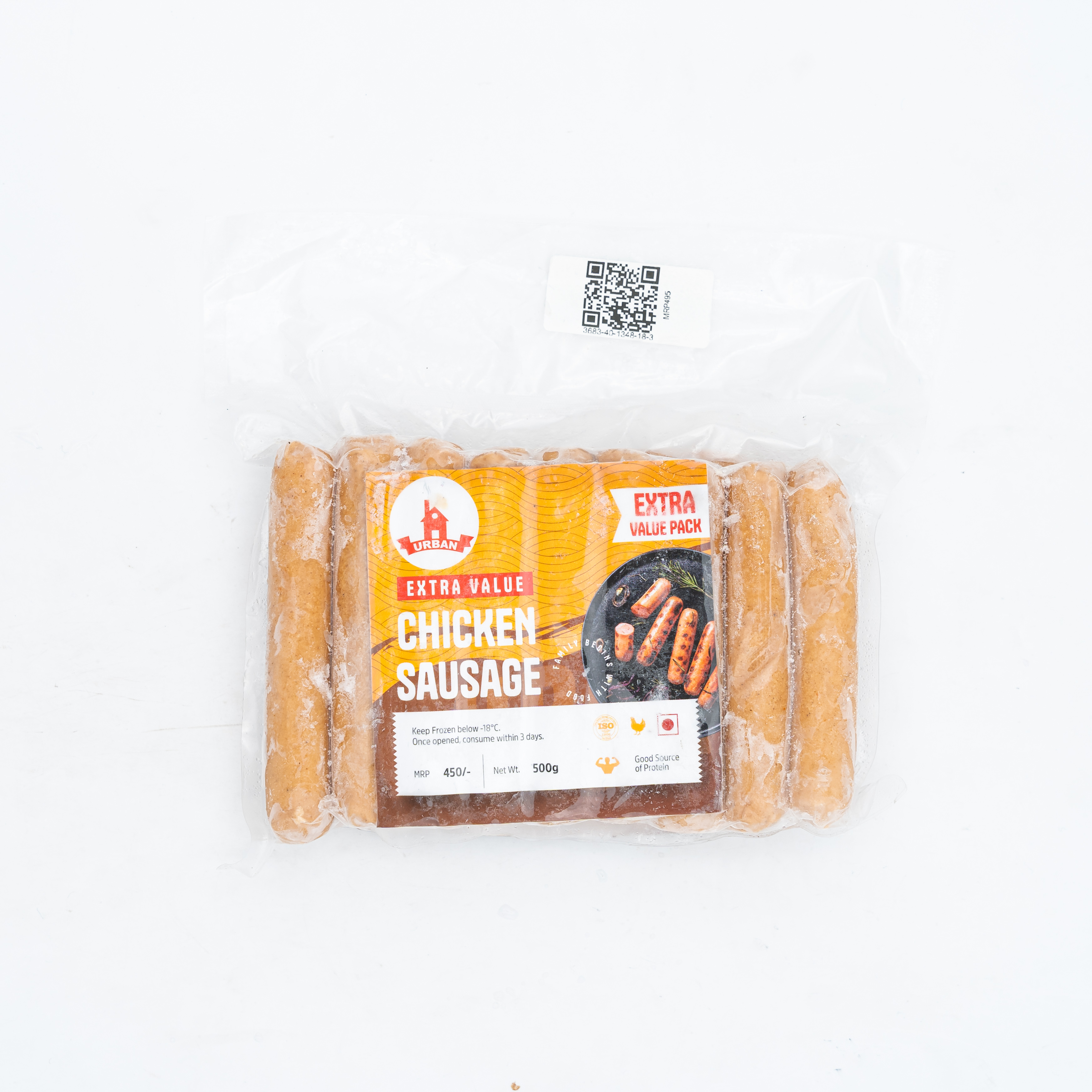 Chicken Sausage (Value Pack) Non-veg Frozen 500g MRP 495