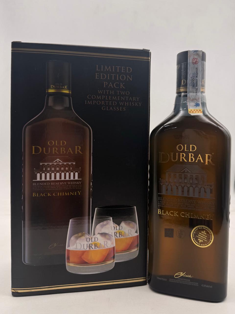 Old Durbar Black Chimney Whiskey 750mL MRP 3970
