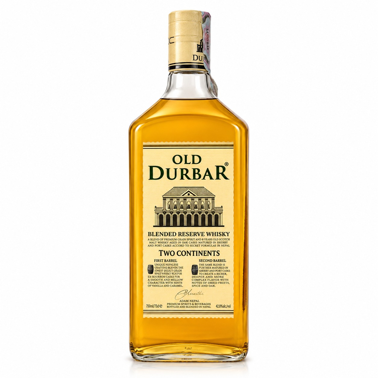 Old Durbar Blended Reserve Whiskey 375ml MRP 1525