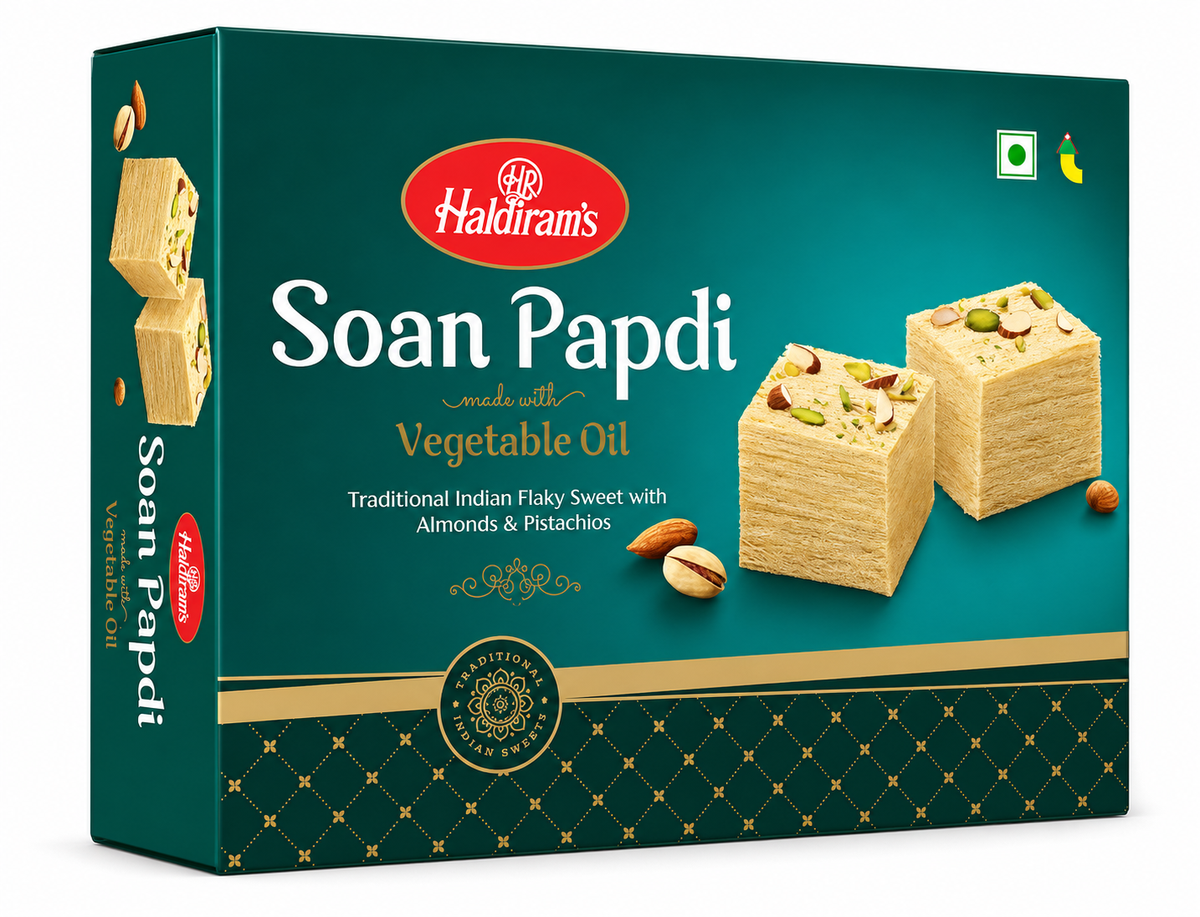 Haldiram's Vegetable Ghee Soan Papadi 200g MRP 249