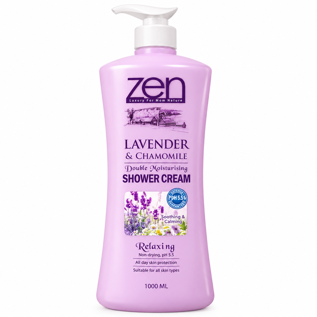 Zen Garden Lavender Shower Cream Body Wash 1000ml MRP 529