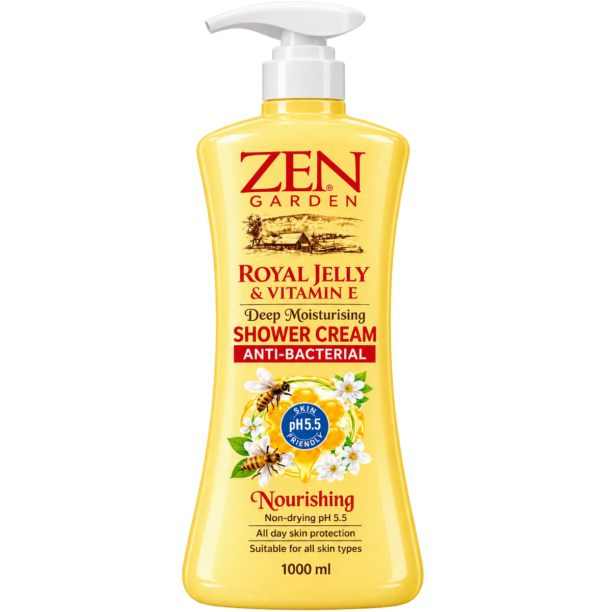 Zen Garden Shower Cream Royal Jelly Body Wash 1000ml MRP 529
