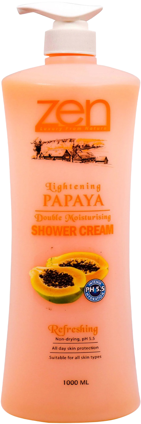 Zen Garden Shower Cream Lighting Papaya 1000ml MRP 529