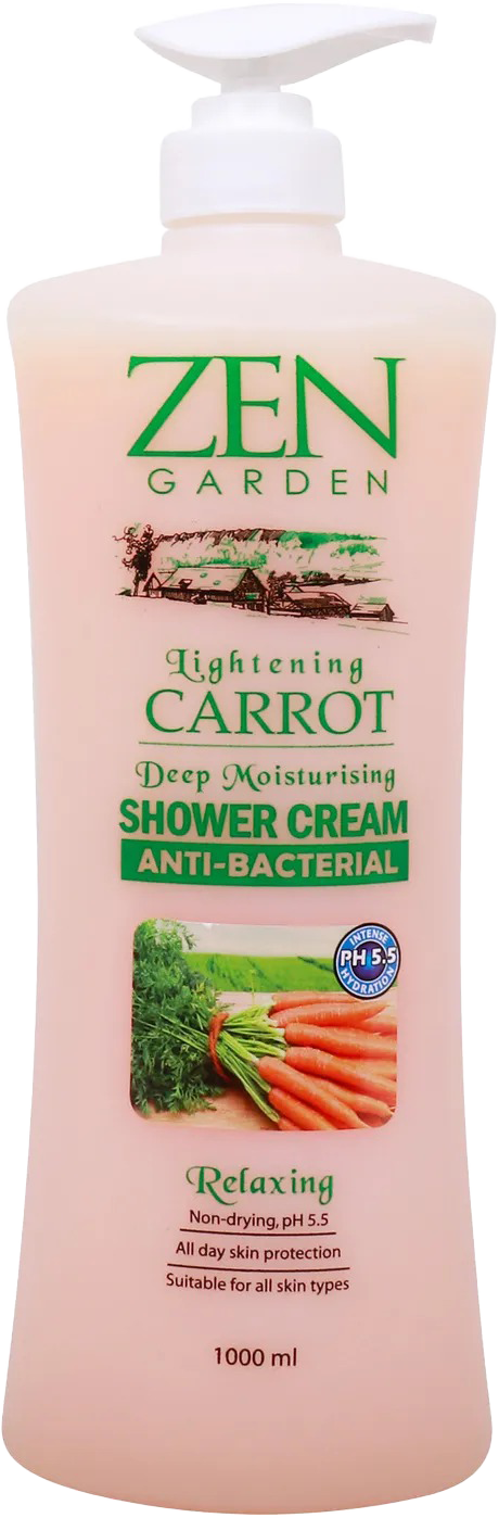 Zen Garden Shower Cream Carrot Body Wash 1000ml MRP 529