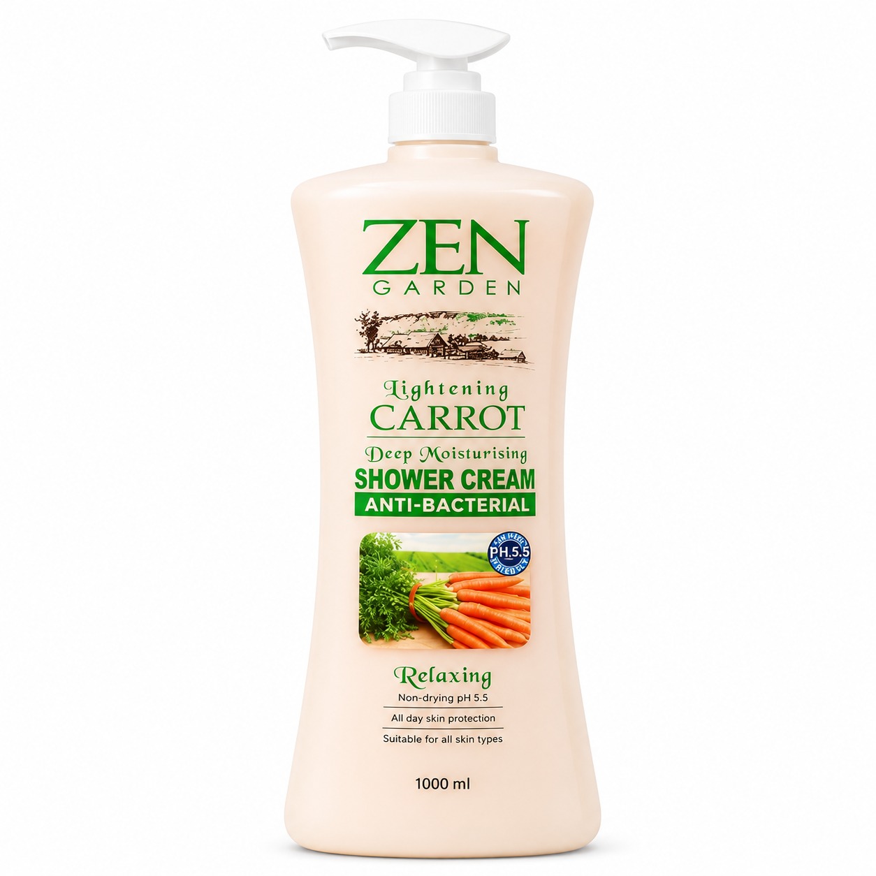 Zen Garden Shower Cream Carrot Body Wash 1000ml MRP 529