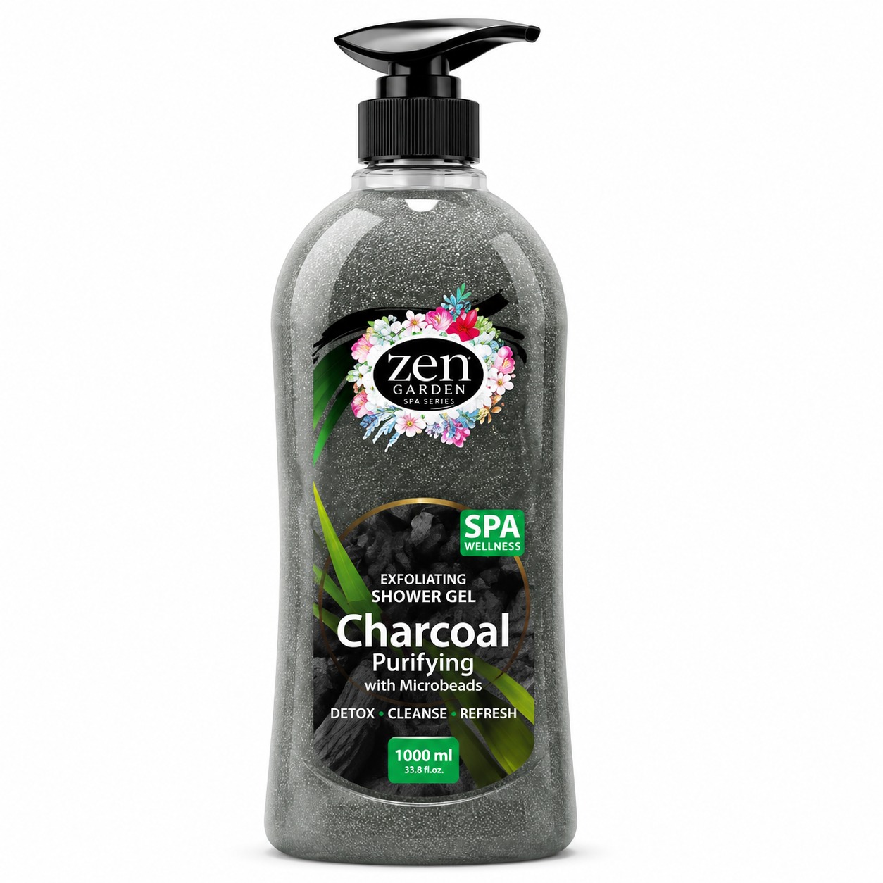 Zen Garden Scrubs Charcoal Purifying Body Wash 1000ml MRP 1024