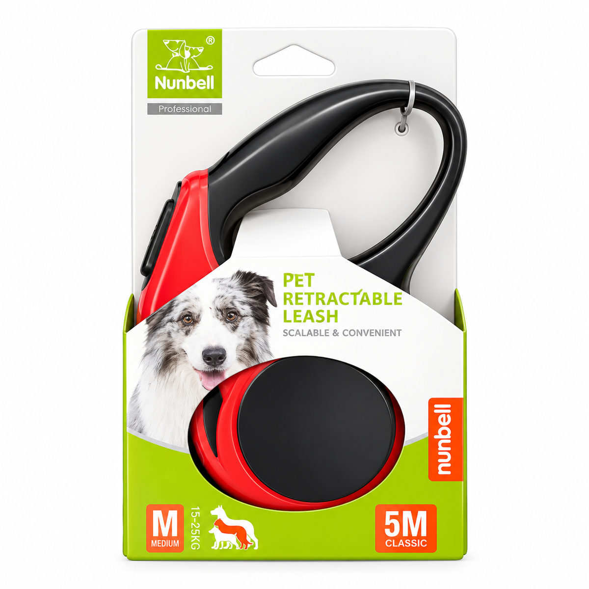 Nunbell Pet Retractable Leash 5 Meter M Size MRP 1031