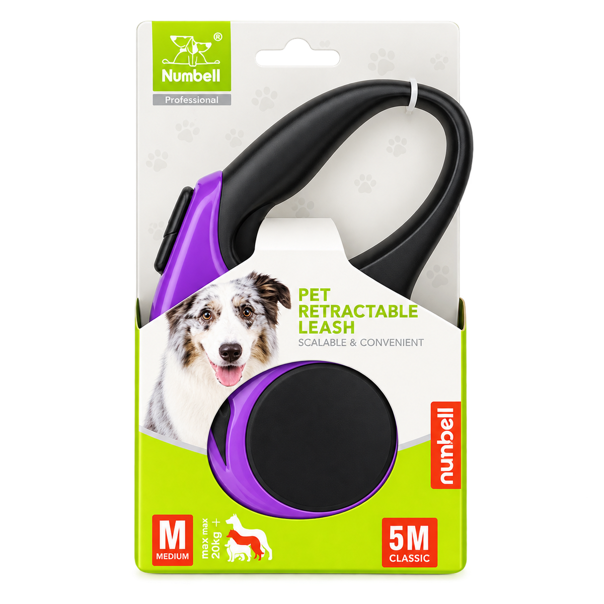 Nunbell Pet Retractable Leash 5 Meter M Size MRP 1031