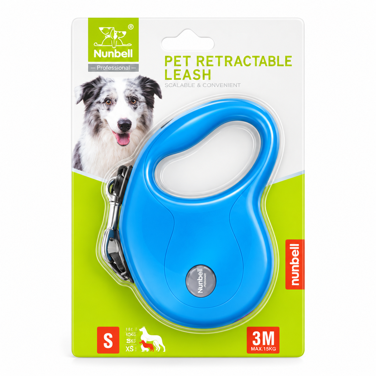 Nunbell Pet Retractable Leash 3 Meter S Size MRP 683