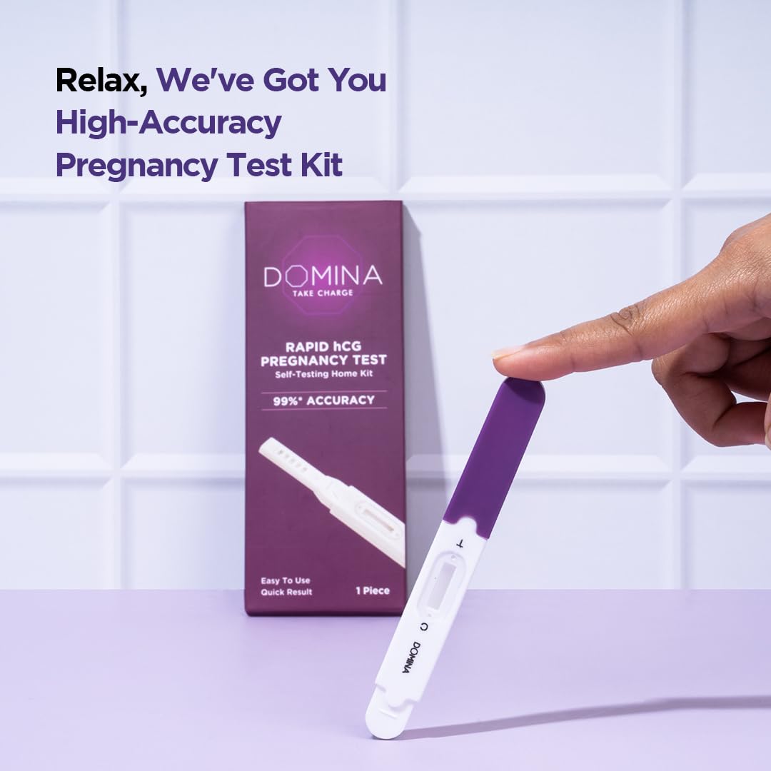 PeeSafe Domina Rapid hCG Pregnancy Test Kit Pregnancy Test Kit 1pcs MRP 159