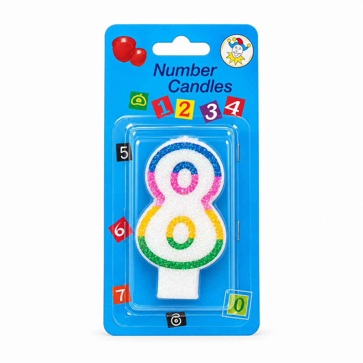 Birthday 8 Number Candle Party Items MRP 34