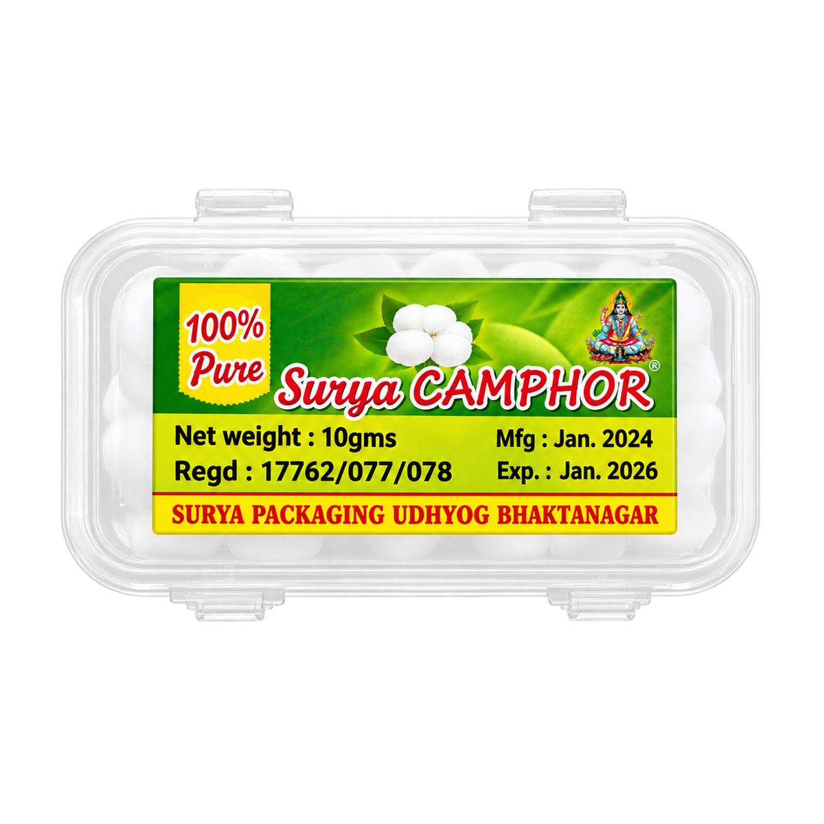 Surya Camphor (Kapur) 10g MRP 50