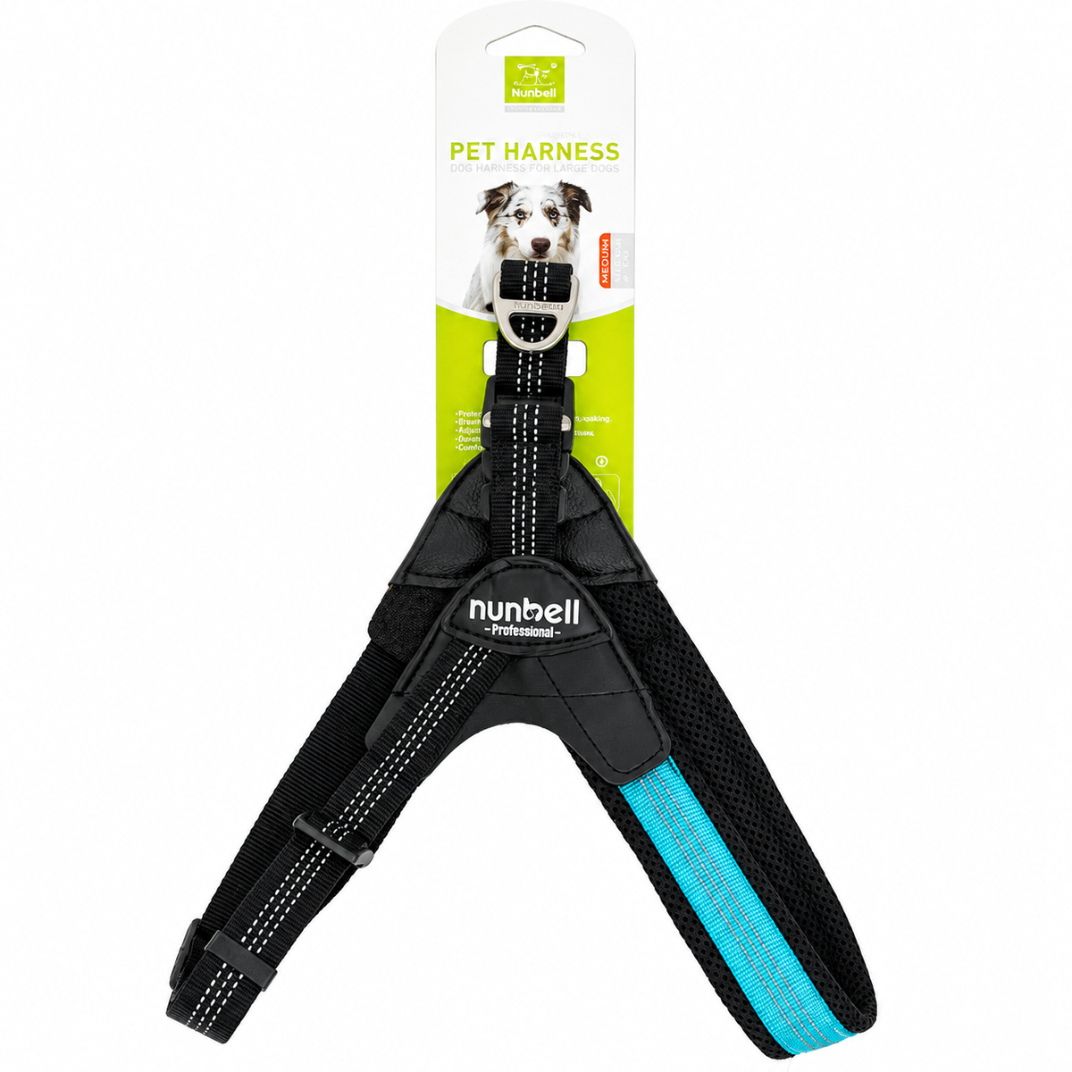 Nunbell Professional Blue Pet Harness 3.5cm MRP 747