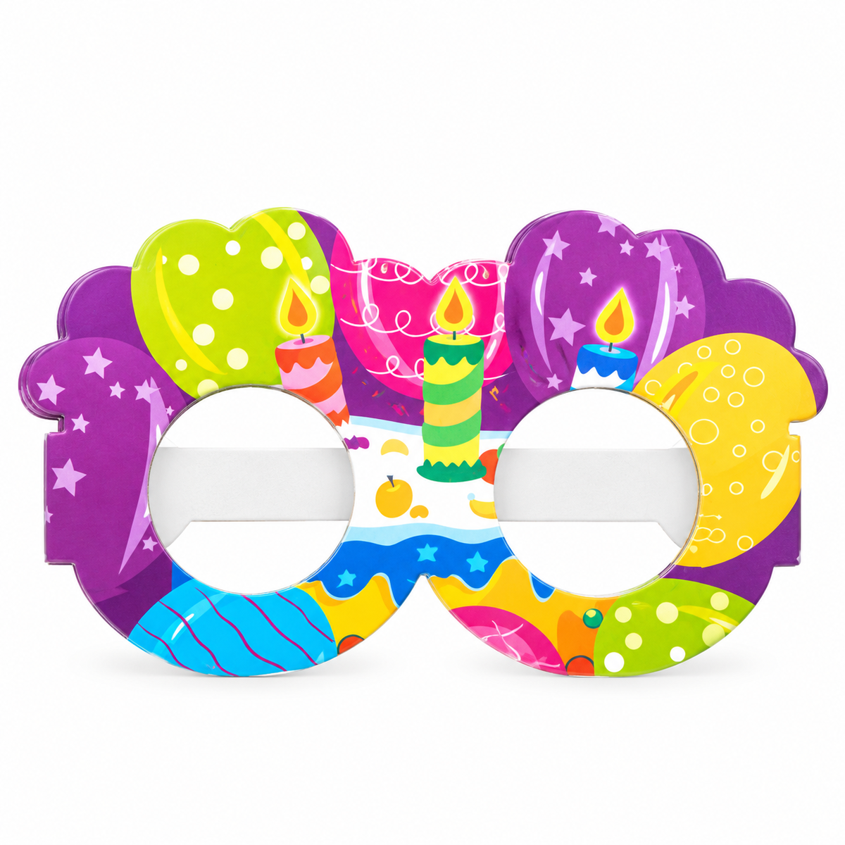 Birthday Mask (Purple Candle Print) Party Items MRP 119