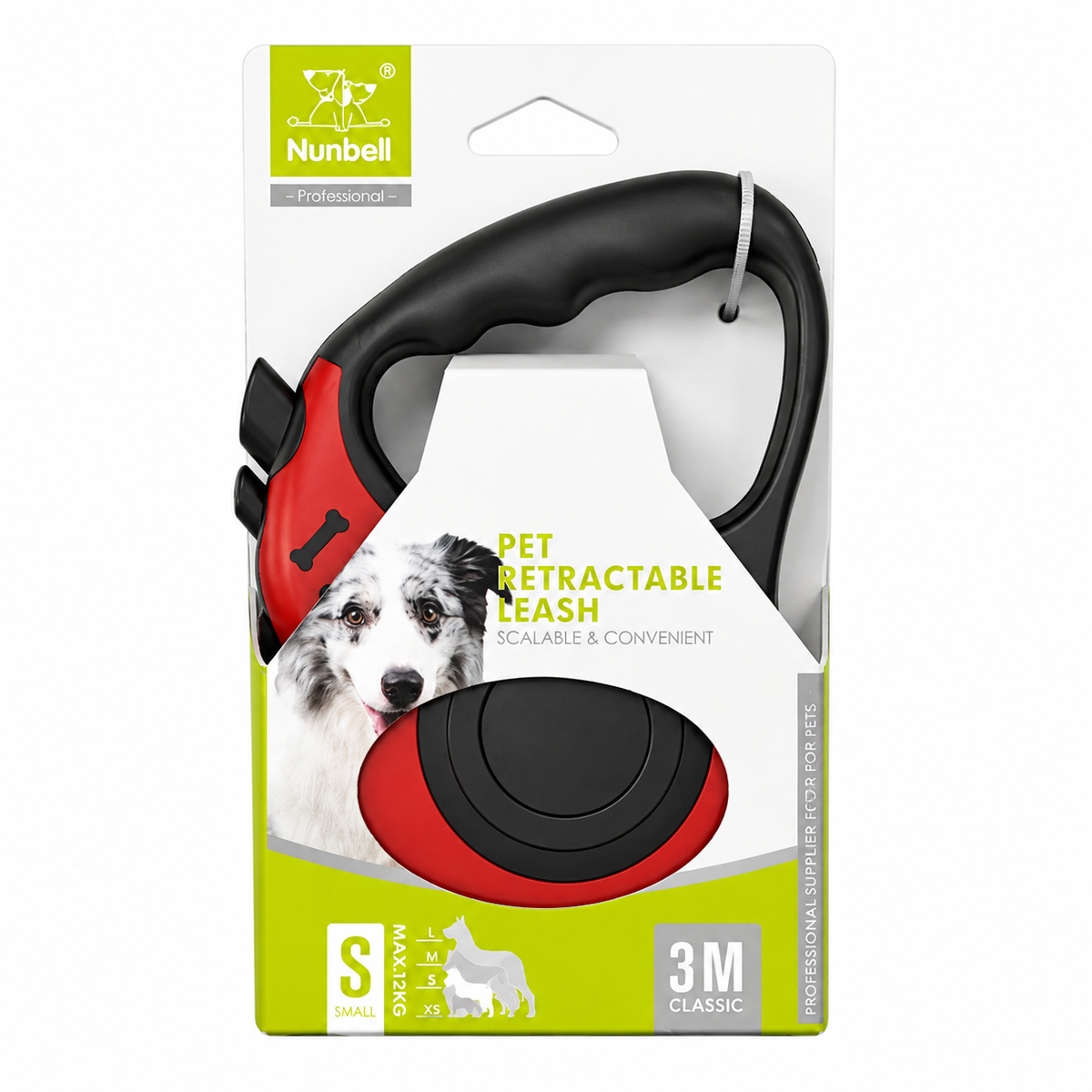 Nunbell Pet Retractable Leash 3 Meter Small Size MRP 747