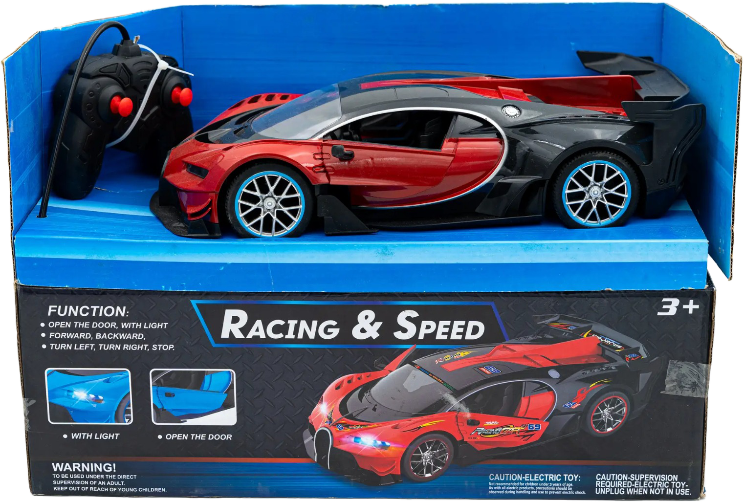 Remote Control Bugatti Racing Car with Light Toy Vehicles MRP 6271