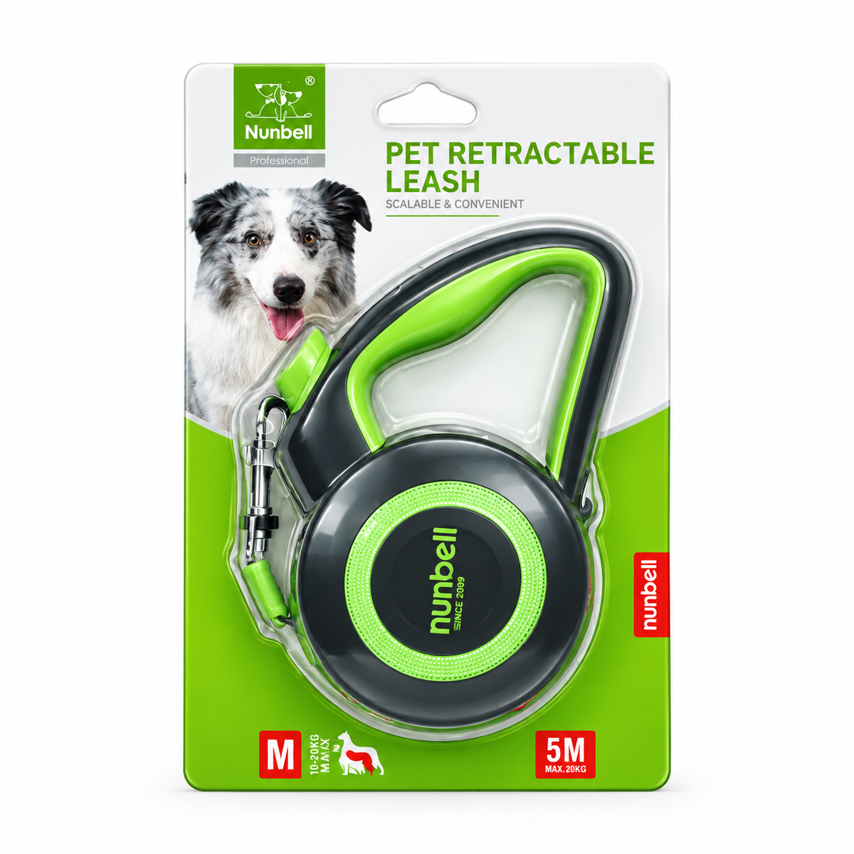 Nunbell Pet Retractable Leash 5 Meter M Size MRP 1244