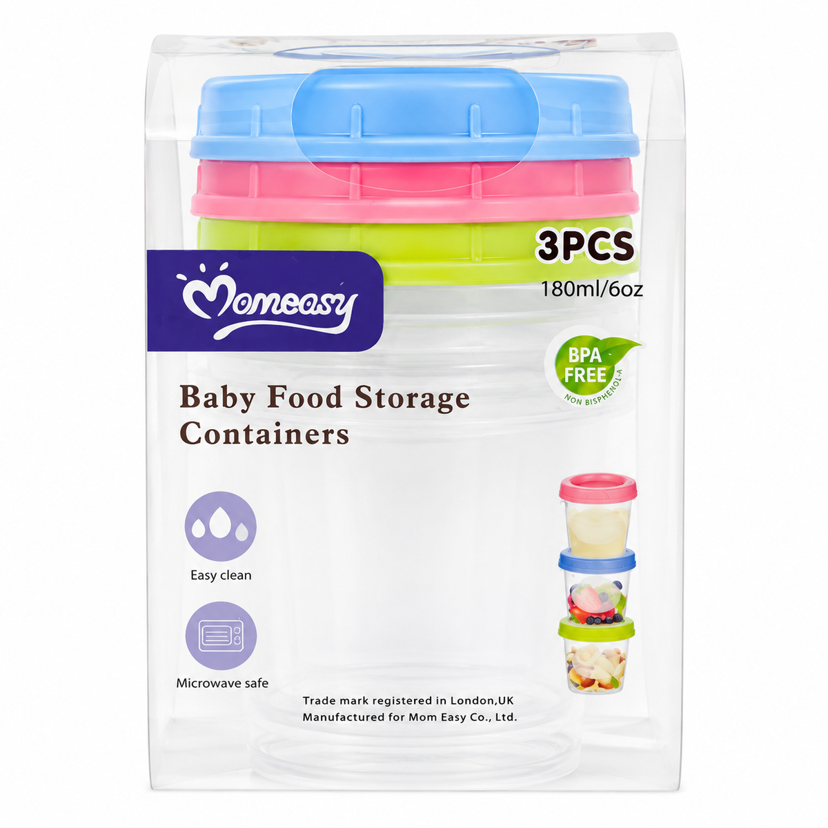 Momeasy Baby Food Storage Container 3pcs MRP 535