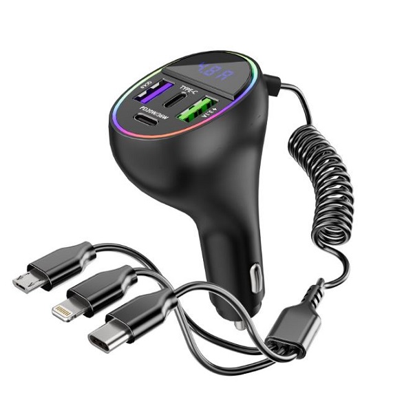 3a KC-08 Dual Quick Car Charger 3 in 1 MRP 1240