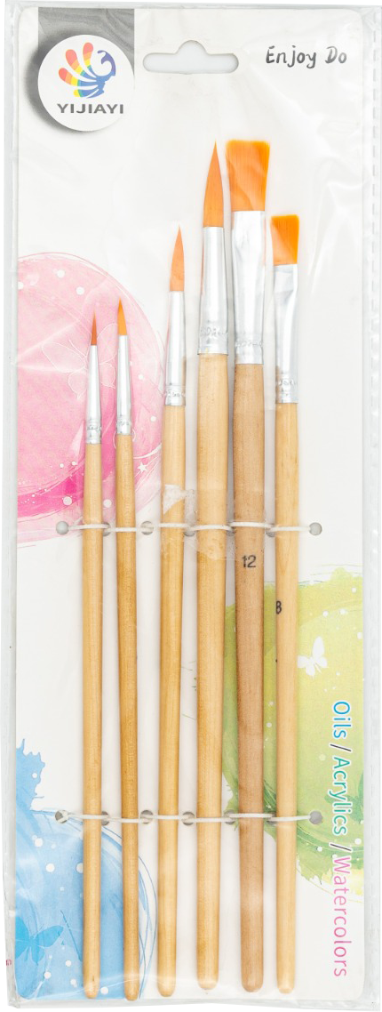 Cream Color Set Paint Brush 6pcs MRP 170