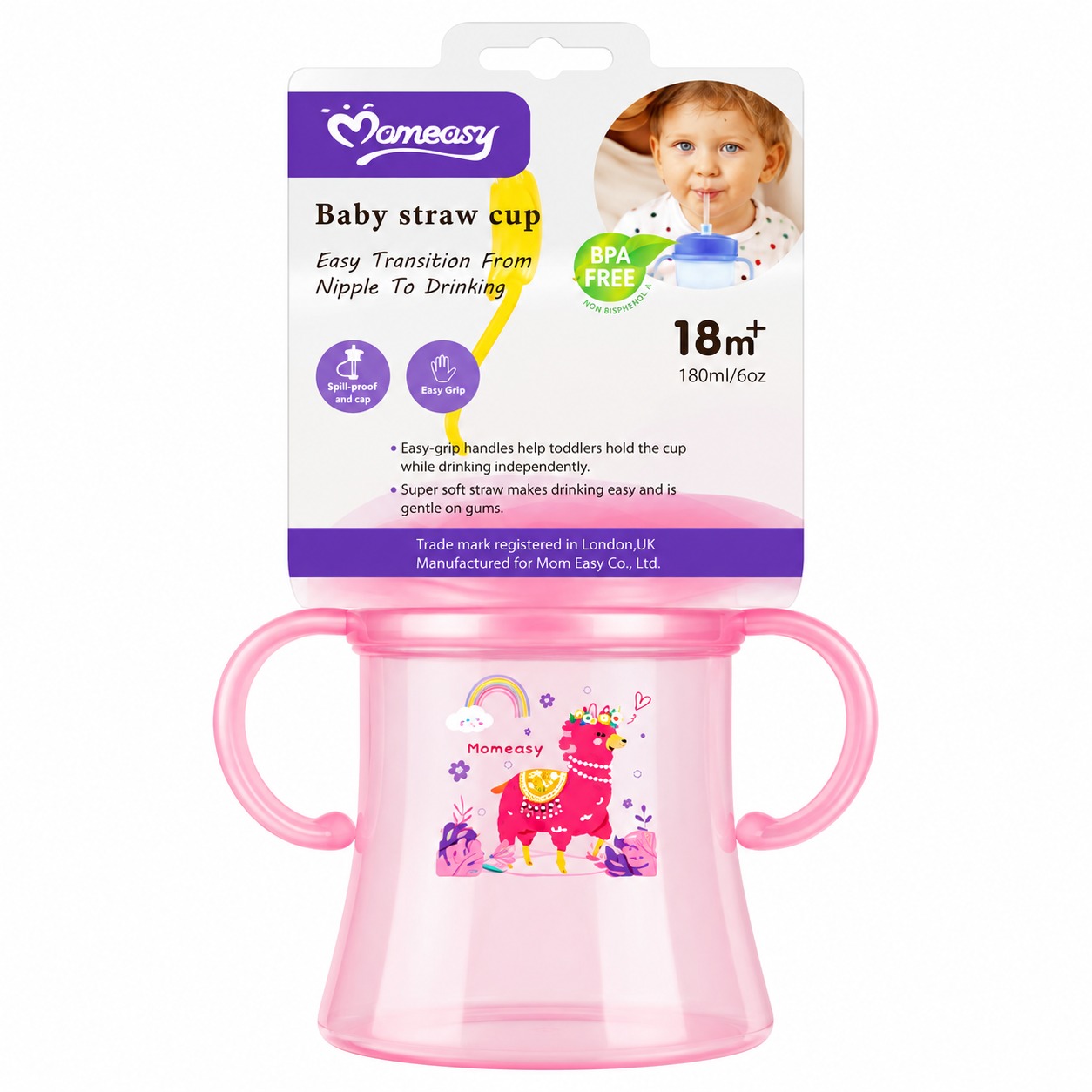 Momeasy Baby Straw Cup 180ml MRP 885