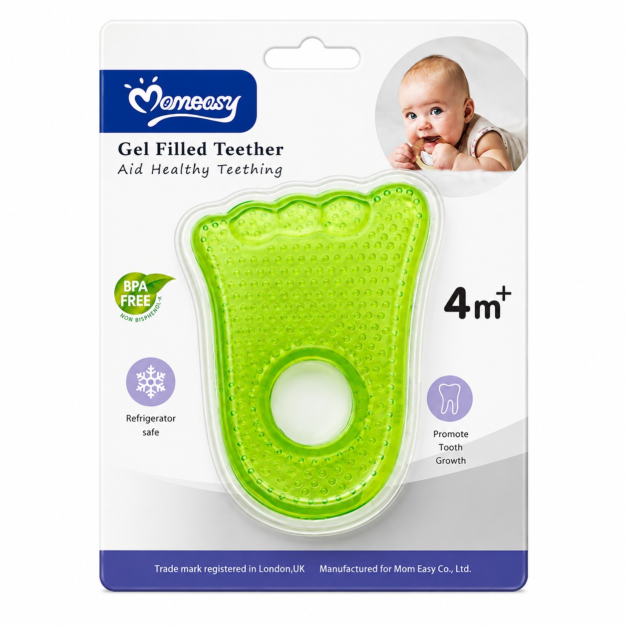 Momeasy Gel Filled Teether 1pcs MRP 310