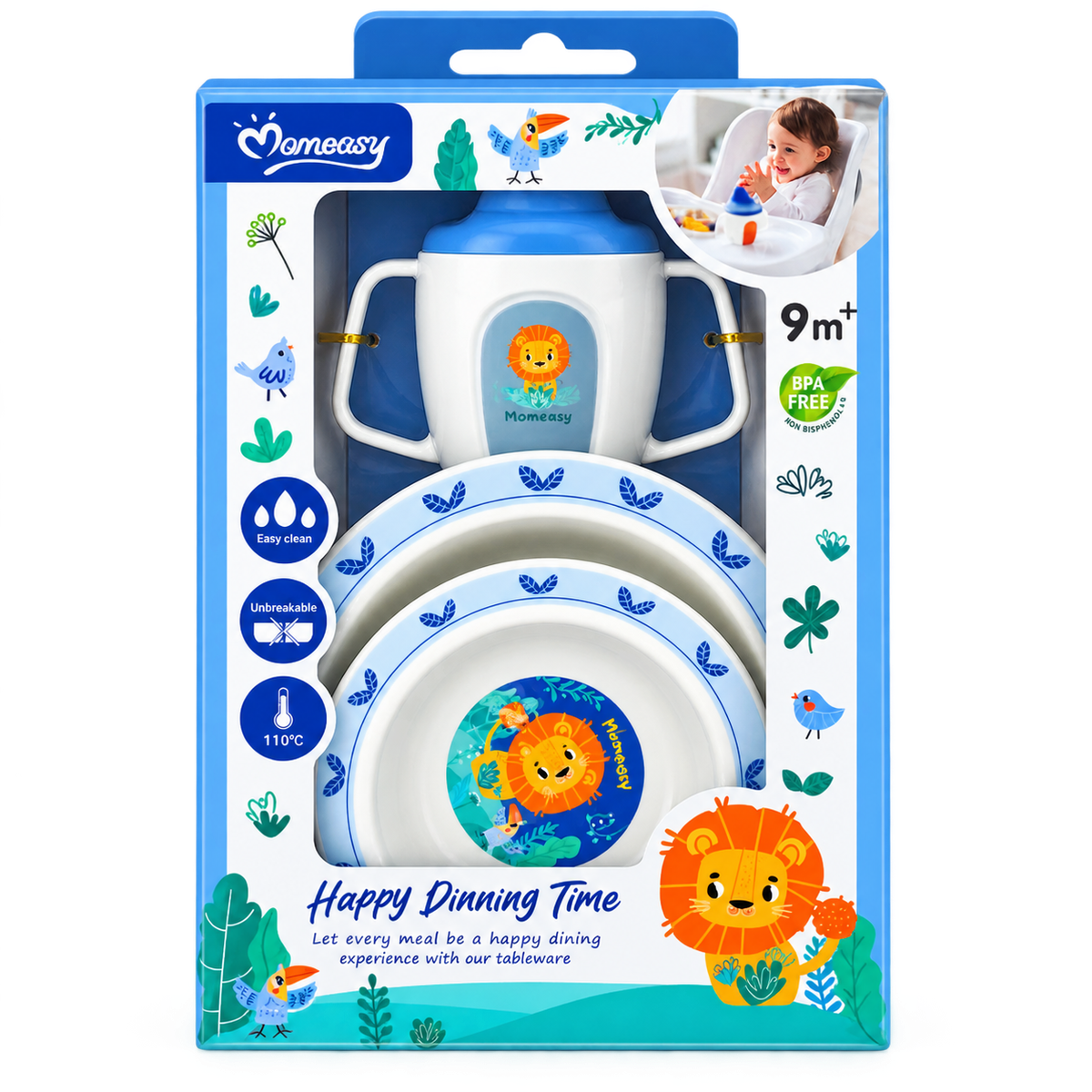 Momeasy Feeding Bowl Set with Water Bottle MRP 1785