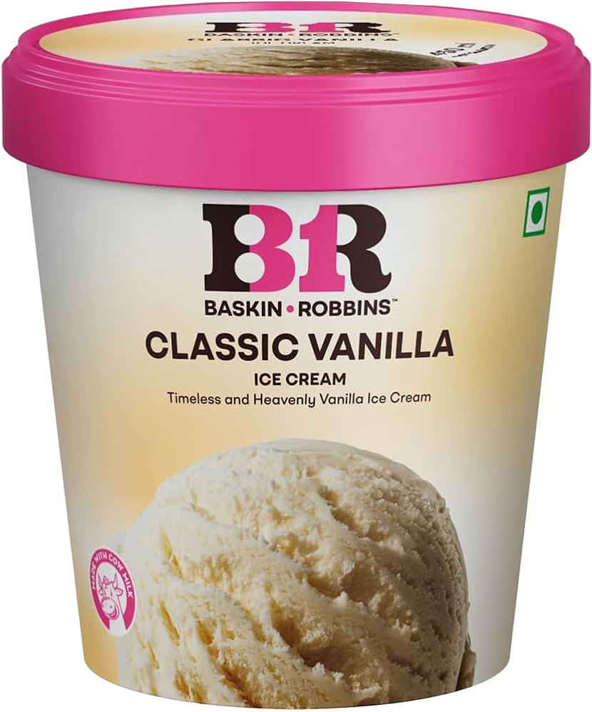 Baskin Robbins Vanilla Tub 450ml MRP 1095