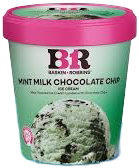 Baskin Robbins Mint Milk Chocolate Divine Pack Tub 450ml MRP 1235
