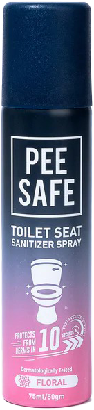 PeeSafe Floral Toilet Seat Sanitizer Spray 75ml MRP 288