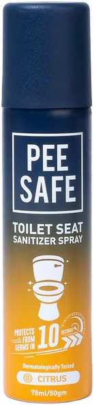Pee Safe Citrus Toilet Seat Sanitizer Spray 75ml MRP 288