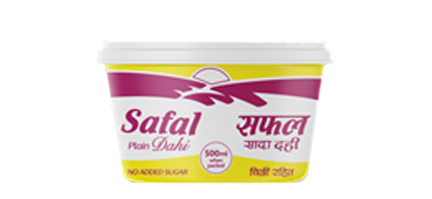 Safal Plain Yoghurt 500ml MRP 100