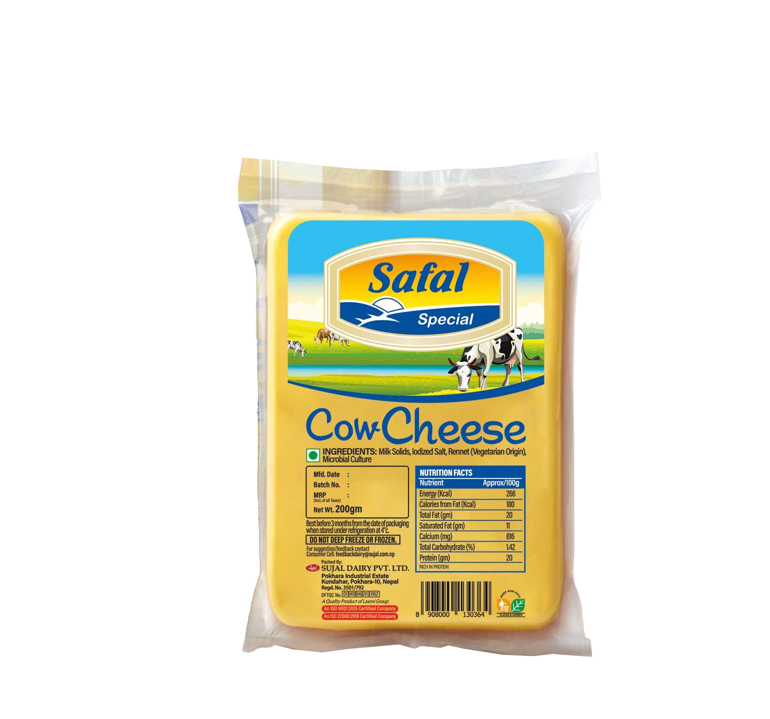 Safal Cow Cheese 500g MRP 655