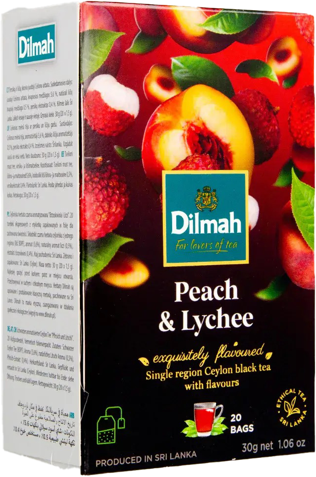 Dilmah Peach & Lychee Flavoured Tea MRP 295