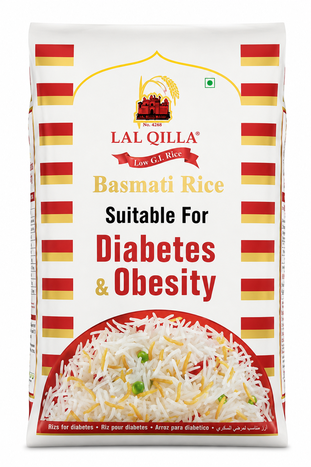 Lal Qilla Diabetes Friendly Basmati Rice 1kg MRP 430