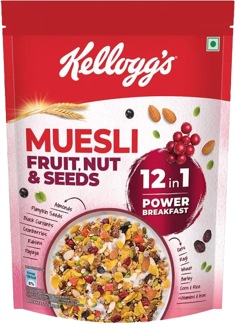 Kelloggs Fruit, Nut & Seeds Muesli 500g MRP 650