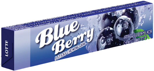 Lotte Blueberry Chewing Gum 13.5g MRP 50