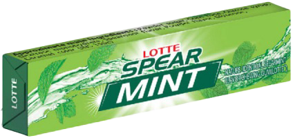 Lotte Spear Mint Chewing Gum 13.5g MRP 50
