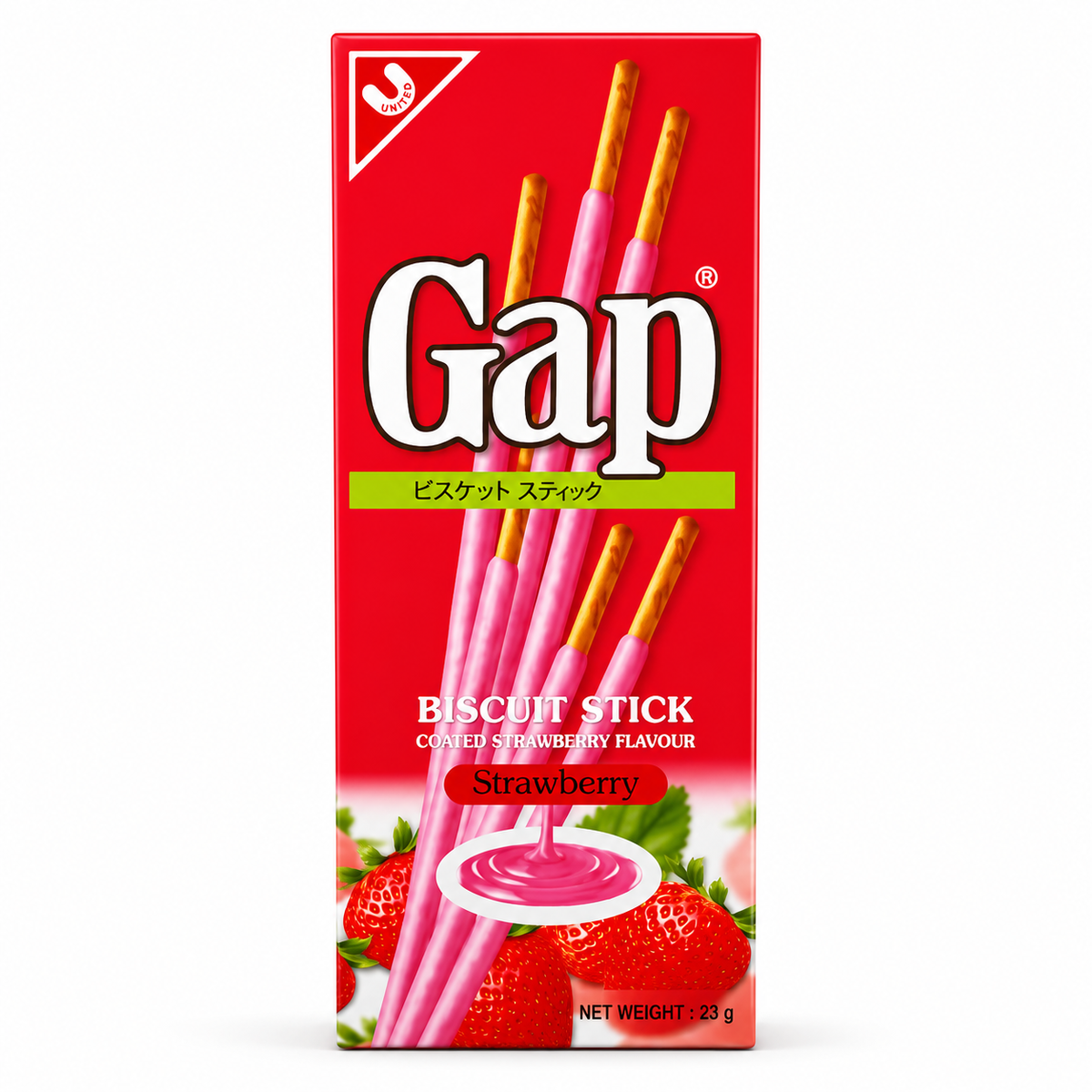 United Gap Strawberry Biscuit Sticks 23g Rs 115