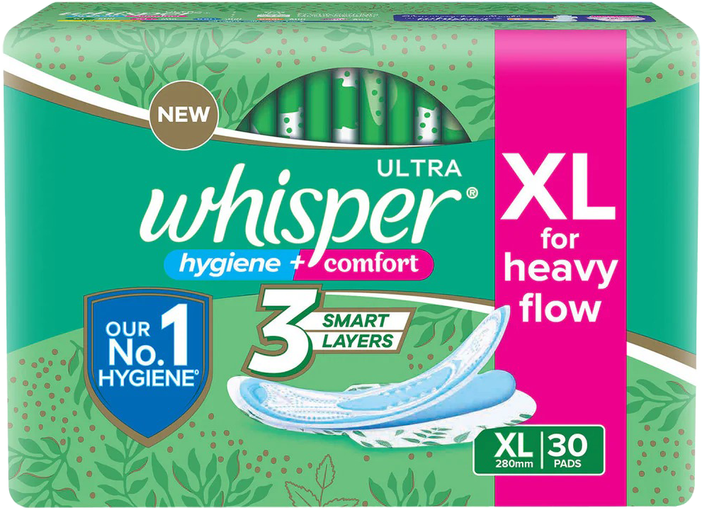 Whispers Ultra Clean XL 280mm MRP 96
