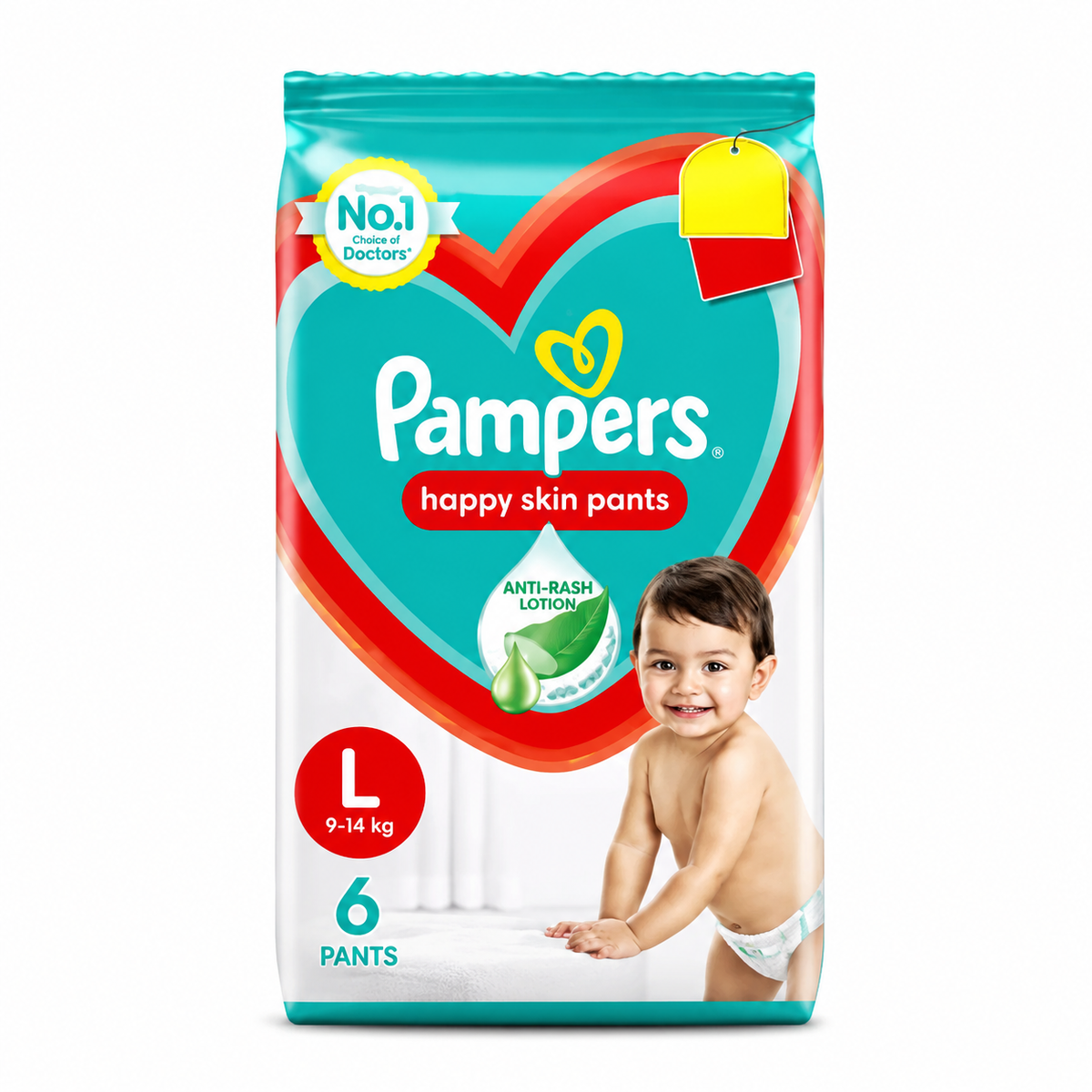 Pampers Happy Skin Pants L Size MRP 158