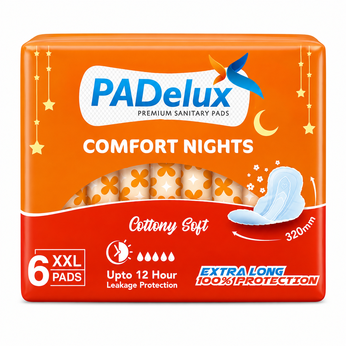 PADelux Comfort Nights XXL Sanitary Pads MRP 70