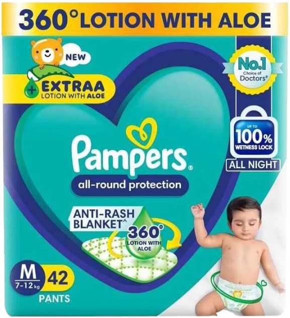 Pampers Diapers Baby Pants - M Size MRP 1444