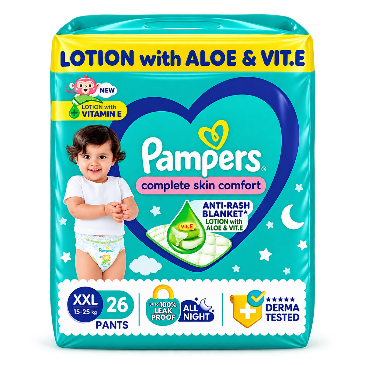 Pampers All Round Protection Baby Diapers XXL Size MRP 1444