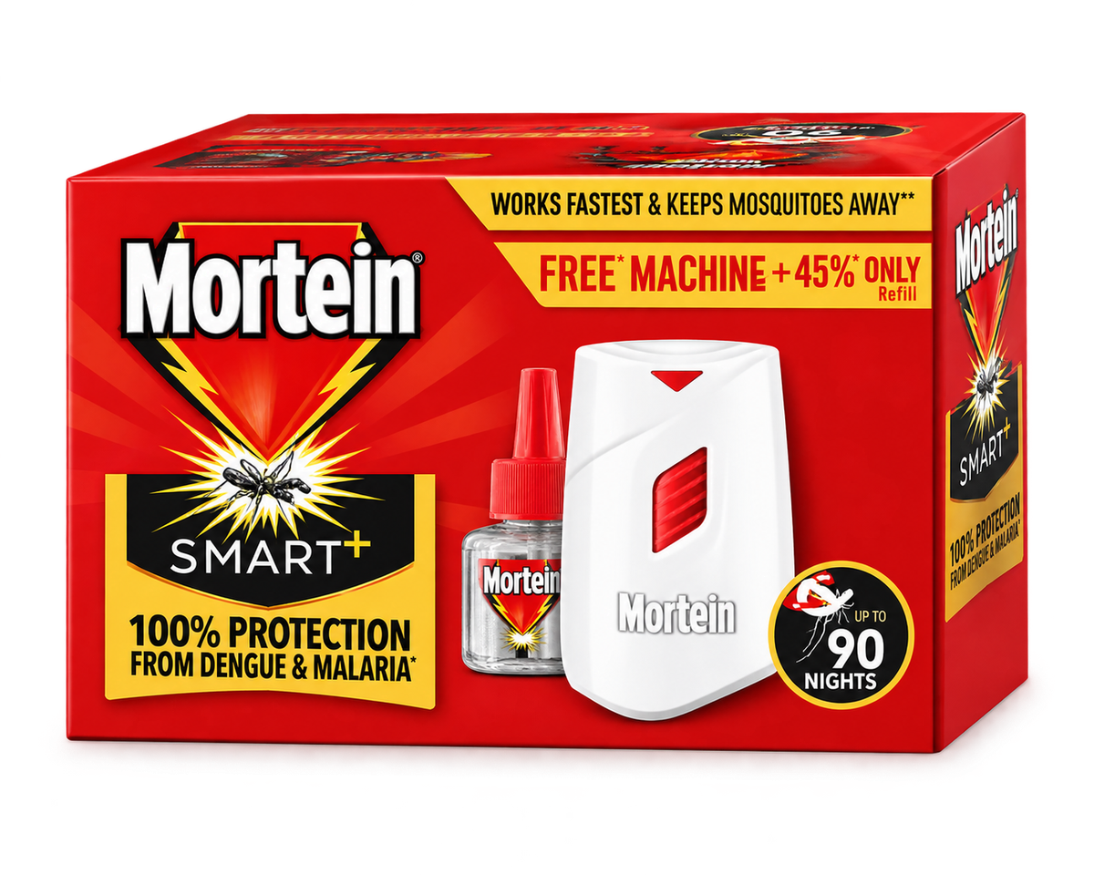 Mortein SmartPlus Mosquito Repellent Machine + Free Refill 45ml MRP 144