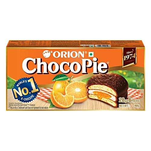 Orion Chocopie Orange Flavour (6 Pack)