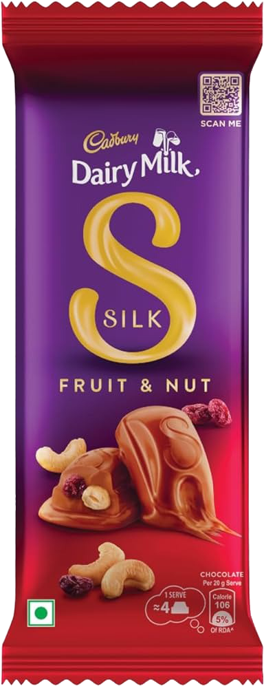 Cadbury Dairy Milk Silk Fruit & Nut Chocolate Bar 51g MRP 220