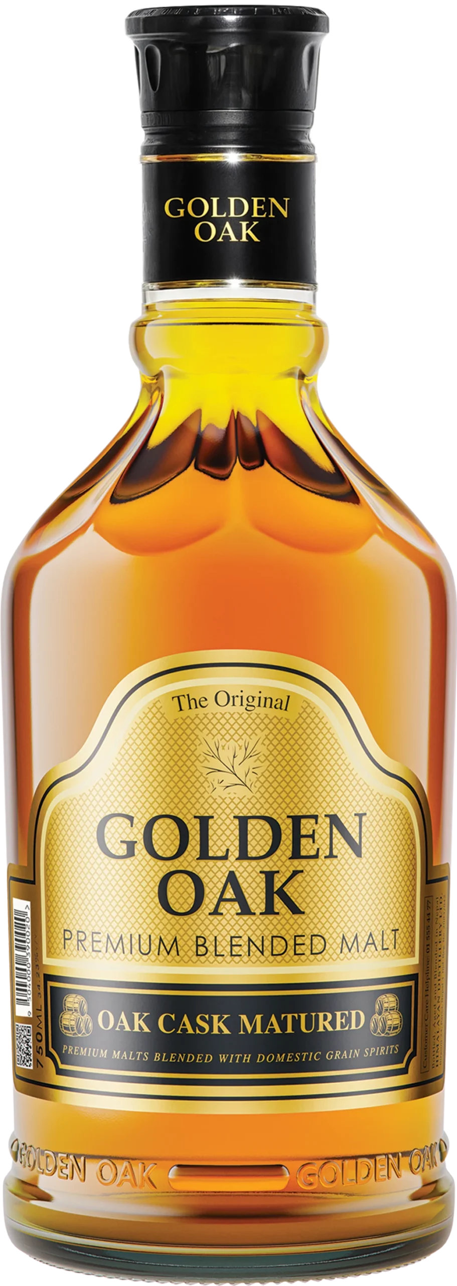 Golden Oak Premium Blended Malt Whiskey 750ml MRP 1280