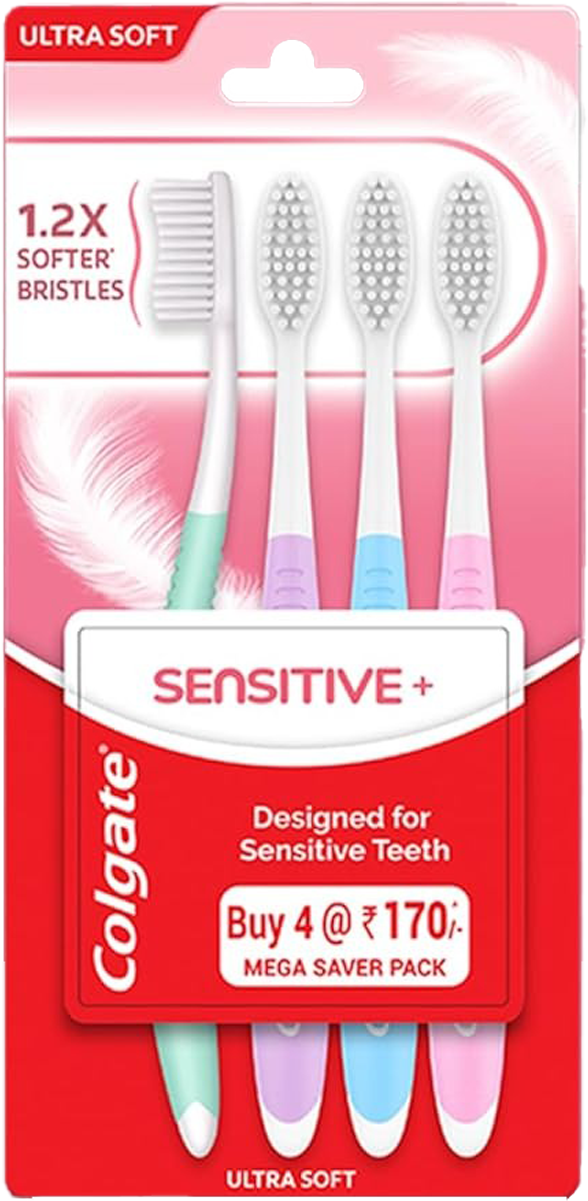 Colgate Sensitive Toothbrush Pack of 4  MRP 272